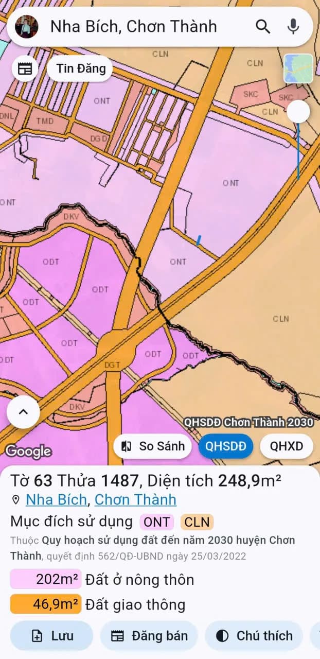 Bán đất Nha Bích, TP. Đồng Nai, 350 triệu, 10m x 50m, đẹp, nhiều tiện ích - ảnh 1