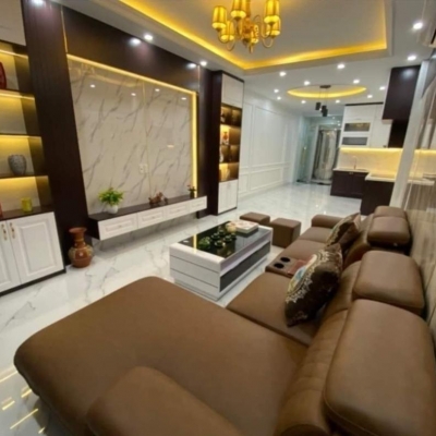 Nhà mặt đường Thanh Đàm 51m x6T, thang máy, kinh doanh đỉnh. Giá 17.4 tỷ