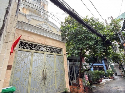 Bán Chdv hẻm 656/74/74 Quang Trung, Phường 11, Gò Vấp, Hẻm 3m thông, 4,4 NH 5,4x23m, Cn 104,8 m2, trệt 3 lầu, ST, 10PN có lửng, 10WC, 9,35 tỷ TL