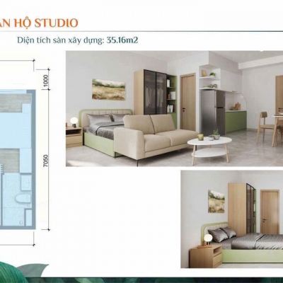 Sở hữu ngay Studio 33m² – Trả góp chỉ 5 triệu/tháng