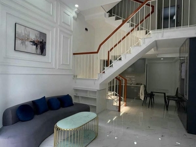 Nhà hẻm 118/90/75E Phan Huy Ích, Phường 15, Tân Bình, 4x9m, Cn 35,1 m2, trệt 2 lầu, 3PN, 3WC, Nội thất, 5,35 tỷ TL Lộc