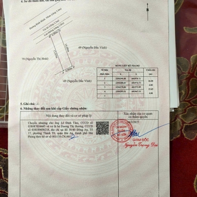 LÔ GÓC MẶT ĐƯỜNG BÌNH MINH HỢP ĐỨC ĐỒ SƠN - ZALO 0567 222 555