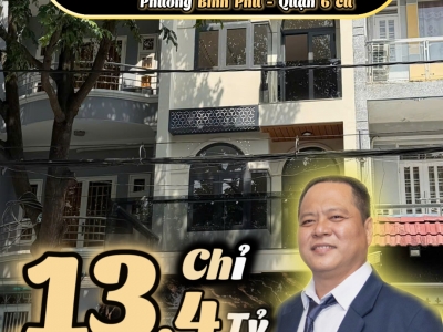 ???? Nhà 4 Tầng Mới – Mặt Tiền Đường 44 – Bình Phú 2 – Giá 13,4 Tỷ - Tìm Nhà Phố