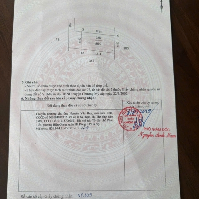 CC cần bán lô đất 80m tại phú nghĩa chương mỹ hà nội