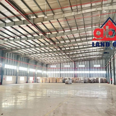 XT140 nhà xưởng sản xuất khung thép kiên cố, thích hợp đâu tư DN FDI. trống xưởng