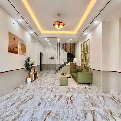 Nhà mới sang trọng mặt tiền chính Hưng Phú P8Q8 3lầu