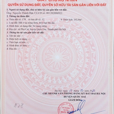Đất nền Láng Hòa Lạc giá 2.5 tỷ diện tích 100m2 gần khu đô thị VinGroup – Nguyễn Hùng BĐS - 0989333012