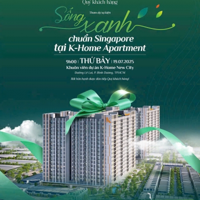 Dự án K-Home Bình Dương: 3.310 sản phẩm, quy hoạch 27ha, vị trí ba mặt tiền