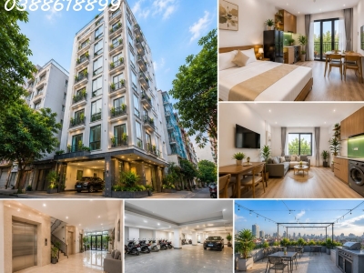 BÁN TÒA APARTMENT NGUYỄN KHANG - CẦU GIẤY - Ô TÔ VÀO NHÀ - DÒNG TIỀN 250 TRIỆU/THÁNG - 190M² - 9 TẦNG - MT 10M - 81 TỶ