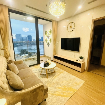 06.02.26.1 Bán căn 2 ngủ Skylake Phạm Hùng ban công view trọn hồ điều hòa, khách Hàn Quốc thuê 25 triệu/tháng