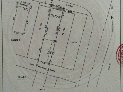 Nhà 2 MT Đường số 1, Phường 7, Gò Vấp, MT 12m, 4x19,8m, Cn 72 m2, trệt 1 lầu, 10,9 tỷ TL