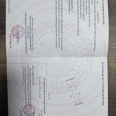 BÁN ĐẤT FULL TTHỔ CƯ 5*22 P.AN LỘC