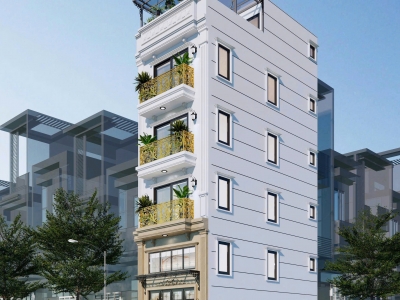 BÁN NHÀ ĐẸP BÁT KHỐI — GẦN CẦU VĨNH TUY 6 tầng full nội thất