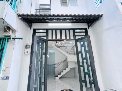 Nhà 2 tầng nở hậu hẻm xe ba gác đường Cao Lỗ P4Q8. Giá : 2,88 tỷ TL