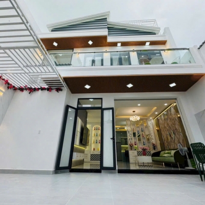 Biệt thự mini, Phạm Hữu Lầu, 8x14m, 3 tầng, 8.9 tỷ, đầy đủ nội thất