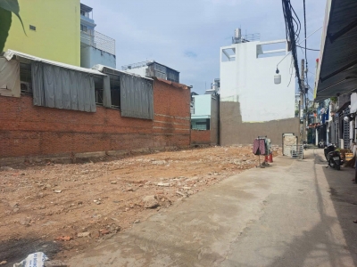 Đất hẻm 317/20/1 Thống Nhất, Phường 11, Gò Vấp, Hẻm 4,5m, 4x9,5m, Cn 37,6 m2, 5,5 tỷ TL
