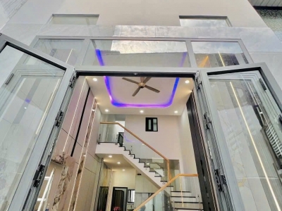 Nhà hẻm 65/1/1 Đường số 2, Phường 16, Gò Vấp, Hẻm 3m, 4x15,5m, Cn 61,8 m2, Cấp 4 lửng, 3PN, 2WC, Full nội thất, 5,8 tỷ TL