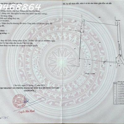Bán gấp đất đẹp, giá rẻ nhất khu vực An Thới Đông, Cần Giờ - 6.378m2