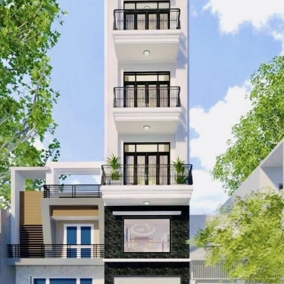 GIÁP BÀU CÁT TÂN BÌNH  MẶT TIỀN 16M CÓ LỀ  NHÀ MỚI 6 TẦNG THANG MÁY 72M² CHỈ 15.X TỶ