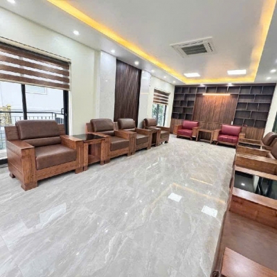 Hiếm- Bán nhà Siêu đẹp Hồng Tiến- Dân Xây-Gara- Full NT gỗ Lim110m- 5 tầng 29,x tỷ(TL)