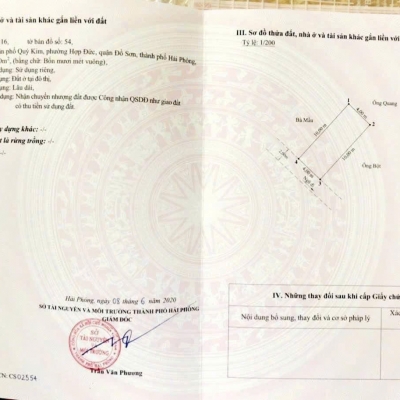 ???? Lô đất hiếm ngay trung tâm Quý Kim – Đồ Sơn – Giá chỉ 5xx triệu