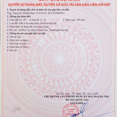 Đất nền Láng Hòa Lạc giá 2.7 tỷ diện tích 100m2 gần bệnh viện Vinmec – Nguyễn Hùng BĐS - 0989333012