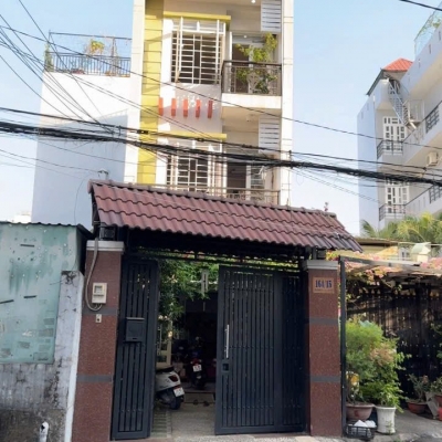 Nhà 2 MT hẻm 164/15 Bùi Quang Là, Phường 12, Gò Vấp, Hẻm 8m thông, 4x18m, Cn 67,9 m2, trệt 3 lầu, ST, 4PN, 5WC, 8,2 tỷ TL