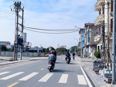 ĐẤT ĐẤU GIÁ X2 ĐỒNG NHÂN – HẢI BỐI (VĨNH THANH)  80m² – mặt tiền 5m vuông đẹp. Vỉa hè 2 bên – đường rộng, ô tô tránh