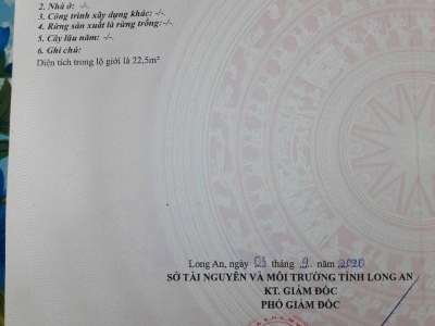 BÁN ĐẤT CHÍNH CHỦ - SỔ HỒNG RIÊNG - GIÁ CHỈ 1 TỶ 8
