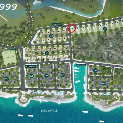 GIA ĐÌNH ĐỊNH CƯ NƯỚC NGOÀI CẮT LỖ 1,8 TỶ - Lô góc đẹp 325m2 Nhật Lệ Riverside Quảng Bình