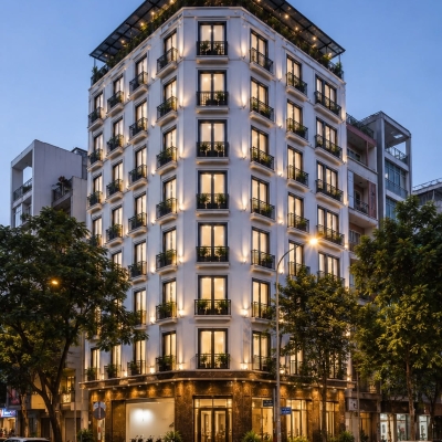 BÁN TÒA APARTMENT HOÀNG QUỐC VIỆT - CẦU GIẤY - LÔ GÓC - 76 PHÒNG FULL NỘI THẤT - DT 400 TRIỆU/THÁNG - 190M² - 9 TẦNG - MT 8M - 71 TỶ