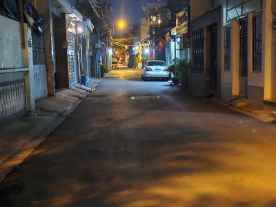 Bán nhà mặt tiền 1 tệt 1 lửng 1 lầu 6x25m giá  8,8 tỷ Đường Trưng Mỹ Tây 01