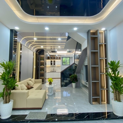 Nhà phố  vừa hoàn thiện 1 trệt 2 lầu có sân thượng giá tốt