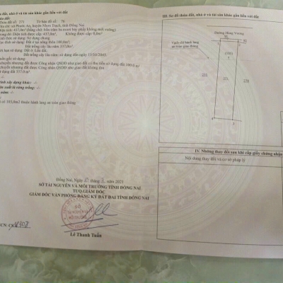 10M Mặt tiền đường Hùng Vương, Sẳn thổ cư, thuận tiện kinh doanh