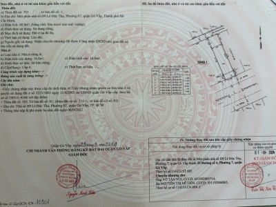 Đất 2 MT 55 Đường số 4, Phường 7, Gò Vấp, MT 12m, 4x17m, Cn 68 m2, 9,8 tỷ TL