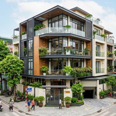 BÁN BIỆT THỰ LÀNG VIỆT KIỀU CHÂU LÔ GÓC 130M2 MẶT TIỀN 28M Ô CHỜ THANG MÁY - KINH DOANH 30 TỶ