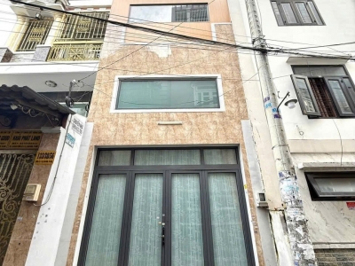 Nhà hẻm 133/38/54 Trần Thị Trọng, Phường 15, Tân Bình, Hẻm 4m thông, 4x16m, Cn 63,9 m2, trệt lửng 1 lầu, 6,66 tỷ TL