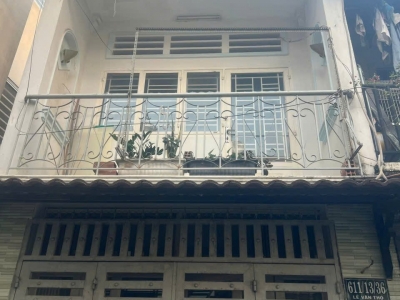 Nhà hẻm 611/13/36 Lê Văn Thọ, Phường 14, Gò Vấp, Hẻm 4m, 3,4x11m, Cn 30,9 m2, trệt 1 lầu, 2PN, 2WC, 4,07 tỷ TL