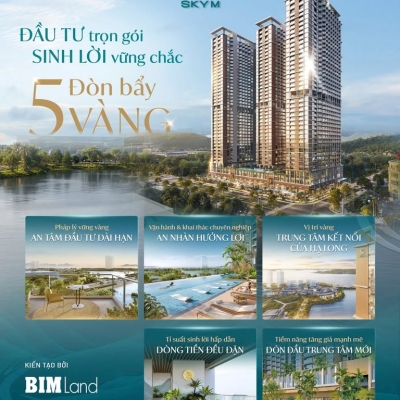 BÁN CĂN HỘ SKY M HẠ LONG - STUDIO - 31M2 - 1.5 TỶ - VỊ TRÍ VÀNG BÃI CHÁY