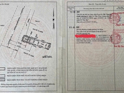 Nhà MT 500 Nguyễn Oanh, Phường 17, Gò Vấp, MT 20m, 5,3 NH 5,7x28,5m, Cn 103 m2, Cấp 4, 11,9 tỷ TL