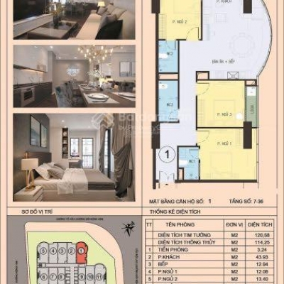 Bán chung cư QMS Top Tower 113m2 siêu VIP