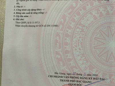 CHÍNH CHỦ CẦN BÁN 2 LÔ LIỀN KỀ, MẶT ĐƯỜNG LỚN - TP. BẮC GIANG