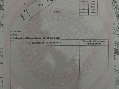 Cần tiền bán nhanh lô đất mặt tiền Xã Khánh Hội, Ninh Bình, DT 173m2, giá 5,3 tỷ