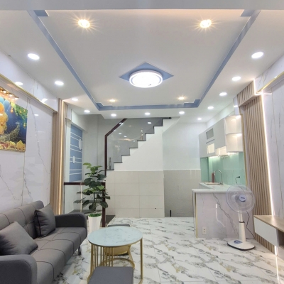 Nhà mới 1 lầu/2PN/2WC hẻm 184 Âu Dương Lân P3Q8