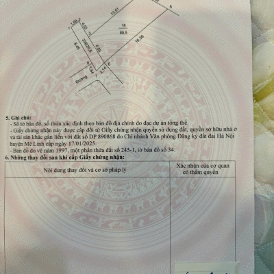 Bán đất lô đất siêu đẹp tại xã Quang Minh, Hà Nội, DT 89.5 m2, view đẹp, giá đầu tư