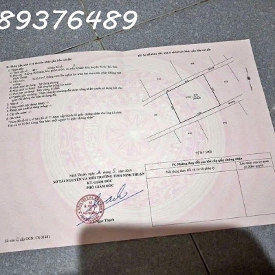 Chính chủ cần bán đất tại thị trấn Khánh Hải, Ninh Thuận, DT 3.226 m2, giá đầu tư
