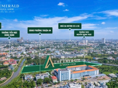 The Emerald Garden View chỉ 9 triệu/ tháng căn hộ 2PN mỡ sống xanh giửa Thuận An HCM
