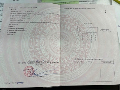 ĐẤT 90,2M² QUANG TRUNG MINH ĐỨC – CÁCH THƯỢNG ĐỨC HƠN 100M – GIÁ 1,5X TỶ HIẾM TẦM TIỀN  ZALO 0567 222 555