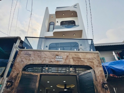 Nhà hẻm 256/140/19 Phan Huy Ích, Phường 12, Gò Vấp, Hẻm 6m, 3,7x12m, Cn 42,6 m2, trệt 3 lầu, ST, 3PN, 3WC, Full nội thất, 6,5 tỷ TL