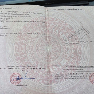 SIÊU PHẨM LÔ GÓC – Hòa Nghĩa Dương Kinh, giá chỉ 8xx triệu  ZALO 0567 222 555